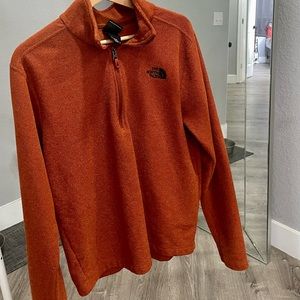 Mens north face half zip